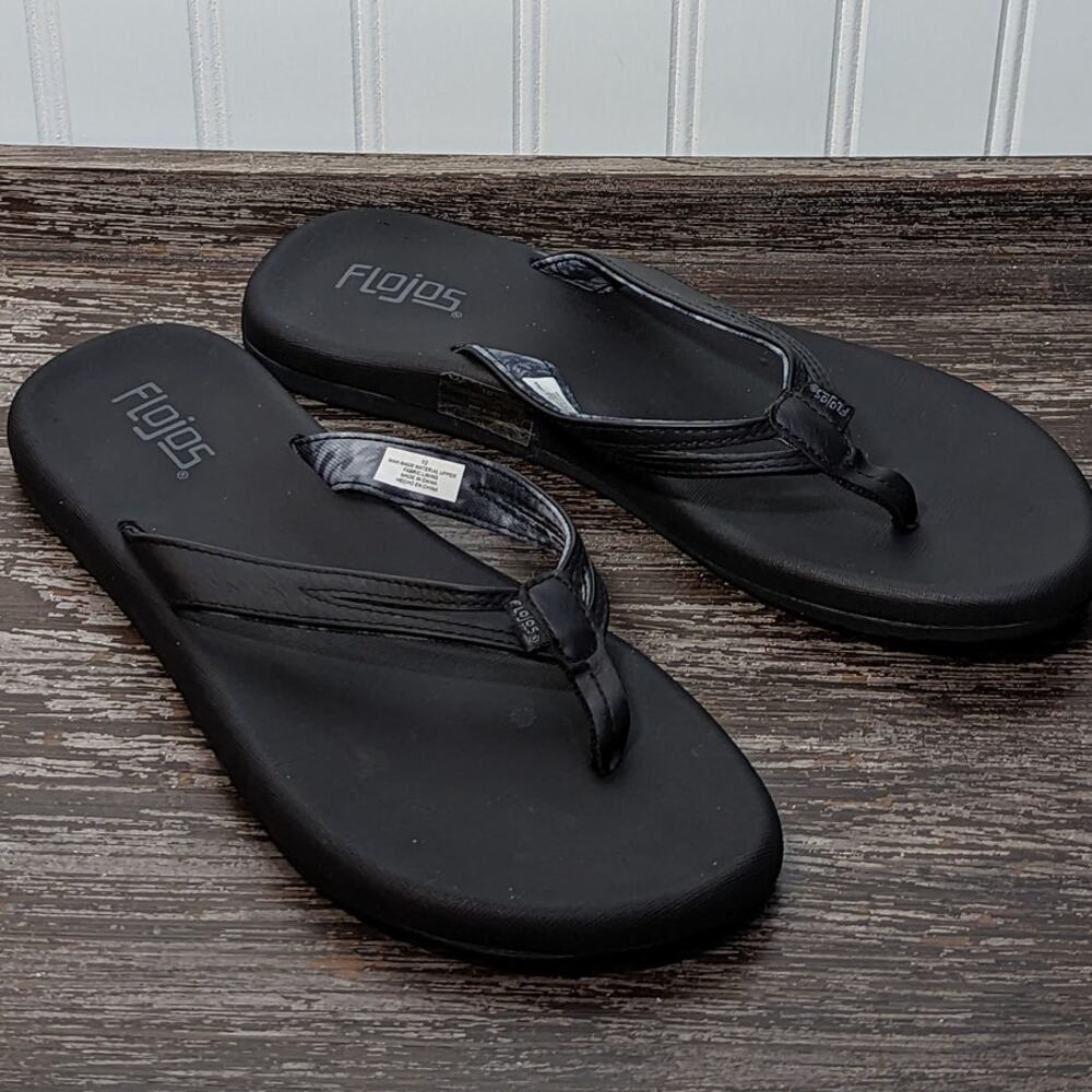 Flojos Black Women's Sandals